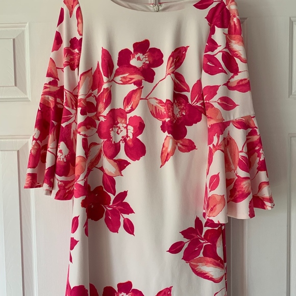 Eliza J Dresses & Skirts - Eliza J Hot Pink and White Flora